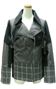 リメイクツートーンライダースジャケット