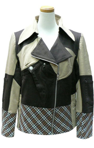 リメイクツートーンライダースジャケット